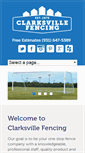Mobile Screenshot of clarksvillefencing.com